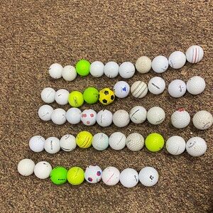 48 assorted used golf balls